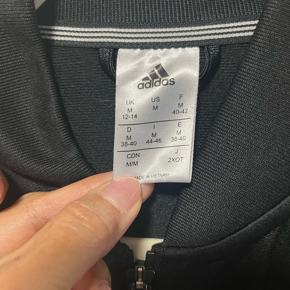 Adidas Classic Black Zip-Up